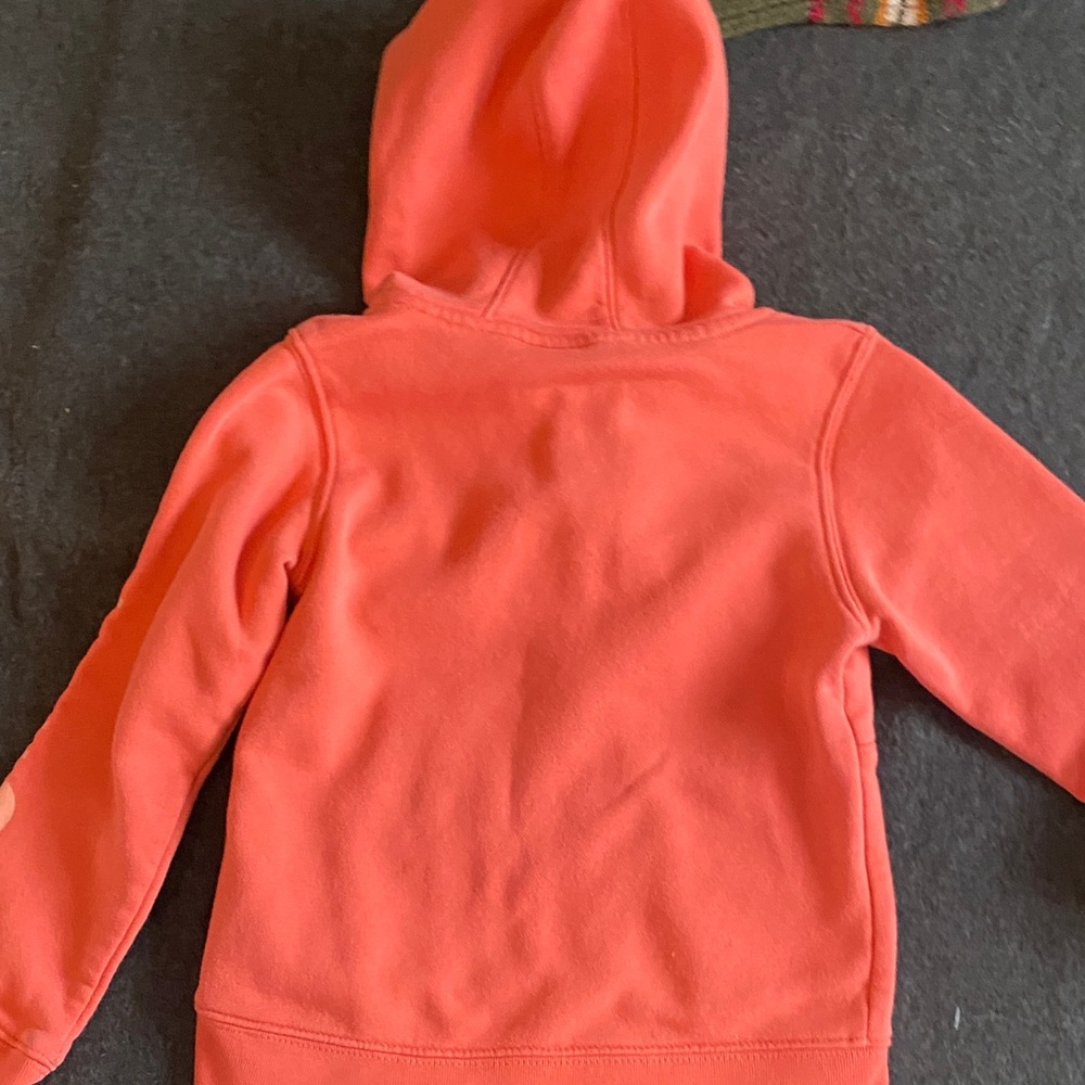 Carhartt Kids'  Orange Half-Zip Hoodie - Picture 4 of 7